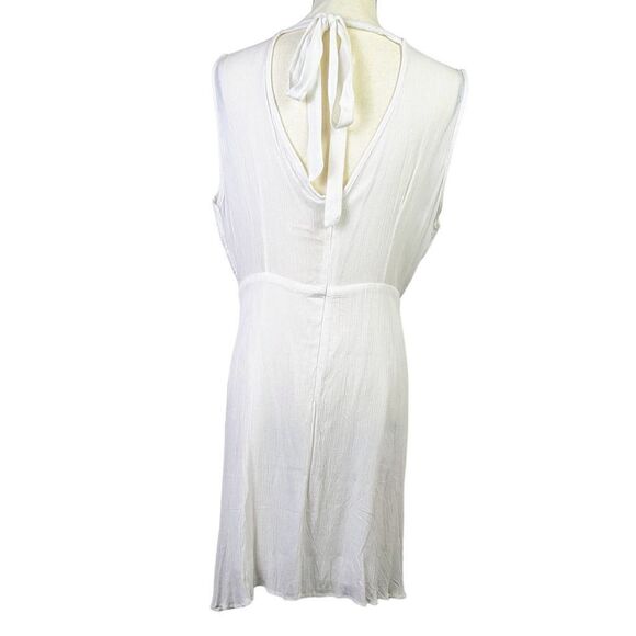 Shoreline White Summer Sun Dress Crochet Accent Sz LG - Picture 4 of 10